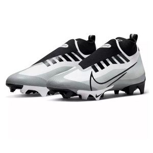 Nike Vapor Edge Pro 360 White/Black/Pure Platinum Men's Football Cleat Size 9.5